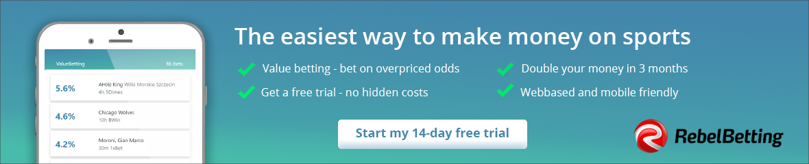 Value betting by RebelBetting - the easiest way to make money on sports
